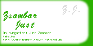 zsombor just business card